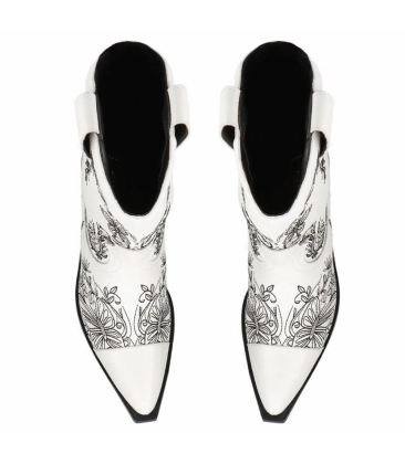 BOTA WESTERN SALTO MÉDIO LUIZA BARCELOS BRANCO
