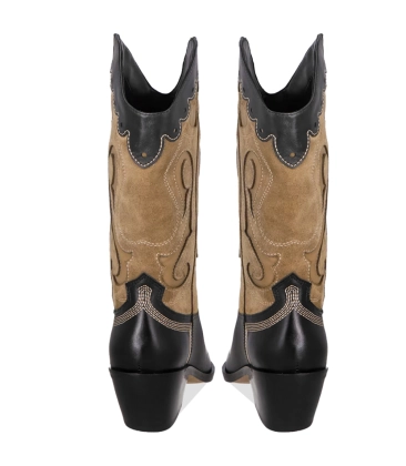 BOTA WESTERN SALTO MÉDIO LUIZA BARCELOS PRETO