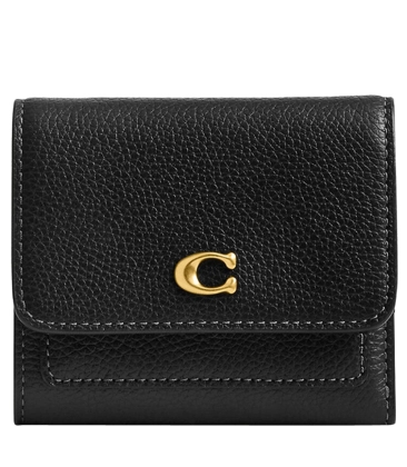 CARTEIRA COACH NEW YORK MILA SMALL FLAT PRETO