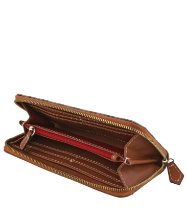 CARTEIRA GRANDE TRIANGLE SCHUTZ MARROM