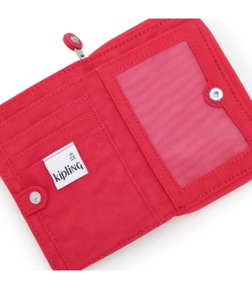 CARTEIRA KIPLING MONEY LOVE RESORT PINK ROSA