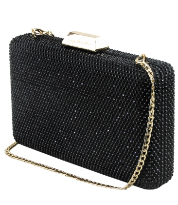 CLUTCH CRISTAIS LUIZA BARCELOS PRETO