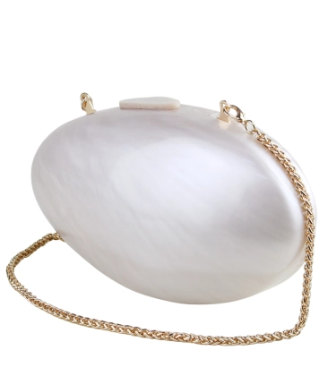 CLUTCH MOONSTONE SCHUTZ BRANCO