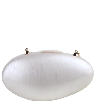CLUTCH MOONSTONE SCHUTZ BRANCO