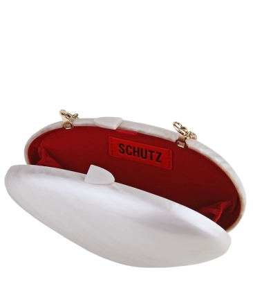 CLUTCH MOONSTONE SCHUTZ BRANCO