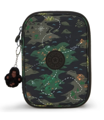 ESTOJO KIPLING 100 PENS CAMO TREASURE MULTICOLOR
