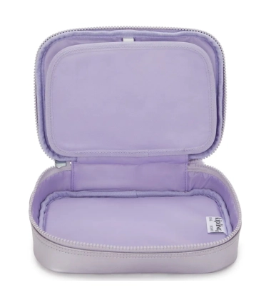 ESTOJO KIPLING 100 PENS LILAC M MET ROXO