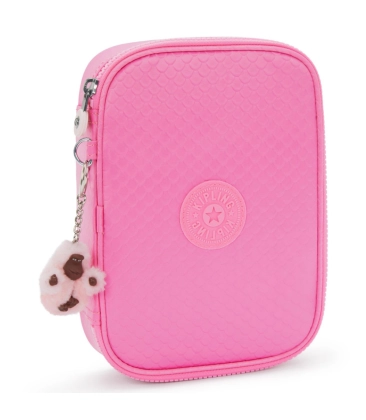 ESTOJO KIPLING 100 PENS PINK MERMAID EM ROSA