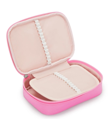 ESTOJO KIPLING 100 PENS PINK MERMAID EM ROSA
