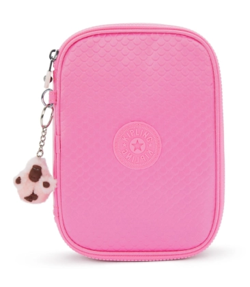 ESTOJO KIPLING 100 PENS PINK MERMAID EM ROSA