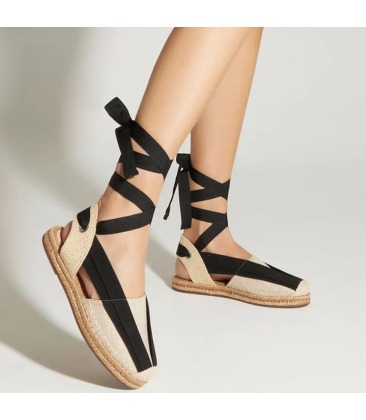 FLAT ESPADRILLE FRESH SCHUTZ PRETO | Acquarela Shop