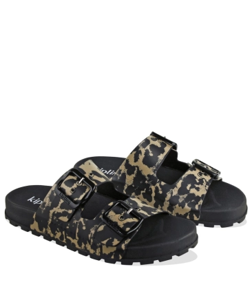 FLAT KIPLING WILD LEOPARD ANIMAL PRINT