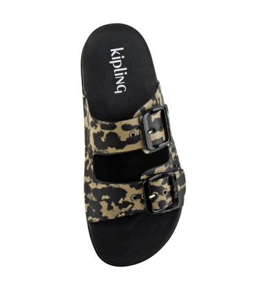 FLAT KIPLING WILD LEOPARD ANIMAL PRINT