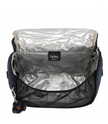 LANCHEIRA KIPLING NEW KICHIROU TRUE BLUE TONAL AZUL