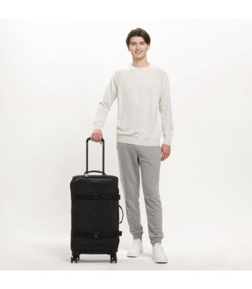 MALA MÉDIA KIPLING SPONTANEOUS M BLACK NOIR PRETO