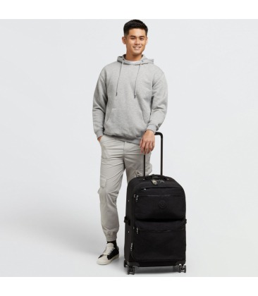 MALA MÉDIA KIPLING CITY SPINNER M BLACK NOIR PRETO