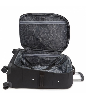 MALA MÉDIA KIPLING CITY SPINNER M BLACK NOIR PRETO