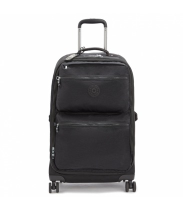 MALA MÉDIA KIPLING CITY SPINNER M BLACK NOIR PRETO