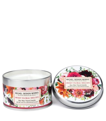 MINI VELA AROMÁTICA LATA 20H SWEET FLORAL MELODY MICHEL DESIGN WORKS