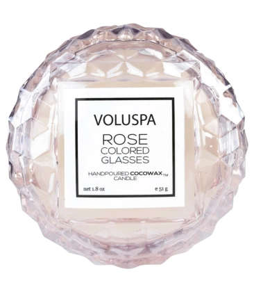 MINI VELA AROMÁTICA MACARON 15H ROSE COLORED GLASSES VOLUSPA