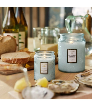 MINI VELA AROMÁTICA POTE VIDRO RELEVO 50H CALIFORNIA SUMMERS VOLUSPA