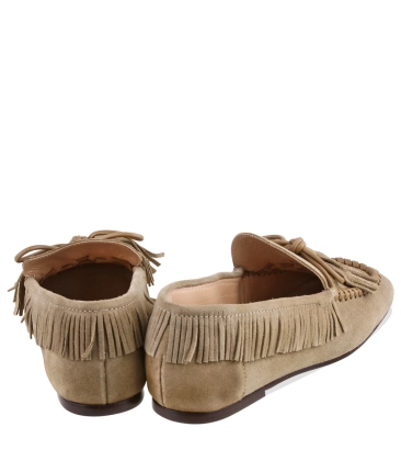 MOCASSIM FRANJAS LUIZA BARCELOS BEGE