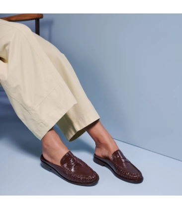 MOCASSIM MULE LUIZA BARCELOS MARROM