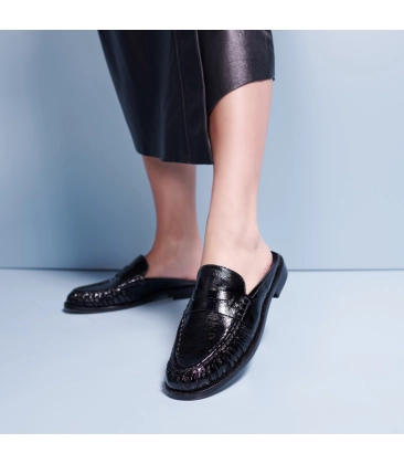 MOCASSIM MULE LUIZA BARCELOS PRETO
