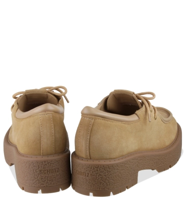 MOCASSIM TRATORADO SALTO BAIXO ANDREA SCHUTZ BEGE