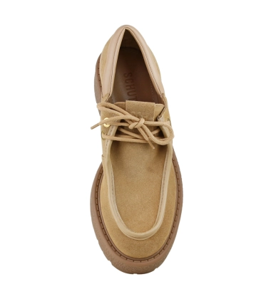 MOCASSIM TRATORADO SALTO BAIXO ANDREA SCHUTZ BEGE