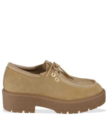 MOCASSIM TRATORADO SALTO BAIXO ANDREA SCHUTZ BEGE