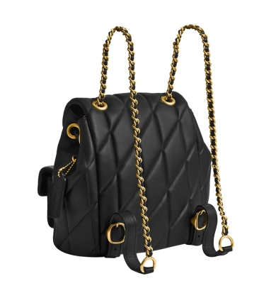 MOCHILA COACH NEW YORK TABBY QUILTING PRETO | Acquarela Shop
