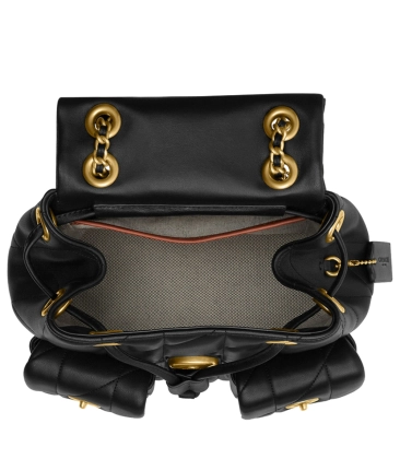 MOCHILA COACH NEW YORK TABBY QUILTING PRETO