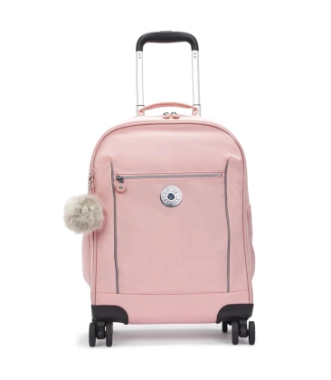 MOCHILA DE RODINHAS KIPLING MESE BRIDAL ROSE ROSA