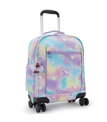 MOCHILA DE RODINHAS KIPLING MESE COSMO GRADIENTE ROXO