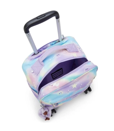 MOCHILA DE RODINHAS KIPLING MESE COSMO GRADIENTE ROXO