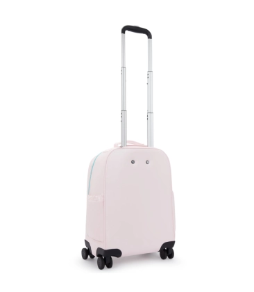 MOCHILA DE RODINHAS KIPLING MESE SEA PINK METALLIC ROSA