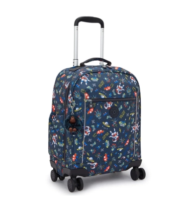 MOCHILA DE RODINHAS KIPLING MESE SPACE GAME MULTICOLOR