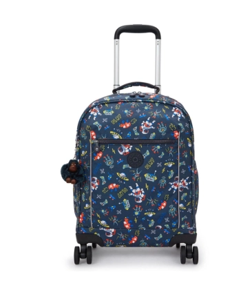 MOCHILA DE RODINHAS KIPLING MESE SPACE GAME MULTICOLOR