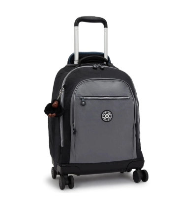 MOCHILA DE RODINHAS KIPLING NEW ZEA SPACE BLACK BLOCK PRETO