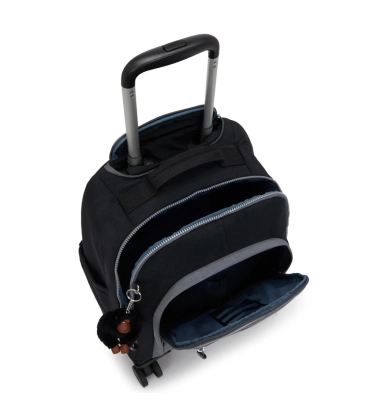 MOCHILA DE RODINHAS KIPLING NEW ZEA SPACE BLACK BLOCK PRETO