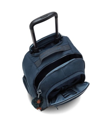 MOCHILA DE RODINHAS KIPLING NEW ZEA TRUE BLUE TONAL AZUL