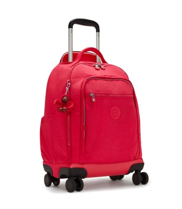 MOCHILA DE RODINHAS KIPLING NEW ZEA TRUE PINK ROSA