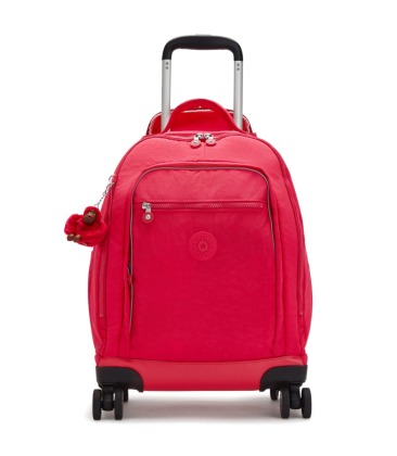 MOCHILA DE RODINHAS KIPLING NEW ZEA TRUE PINK ROSA