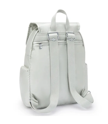 MOCHILA KIPLING CITY ZIP S NEW BRIGHT MET PRATA