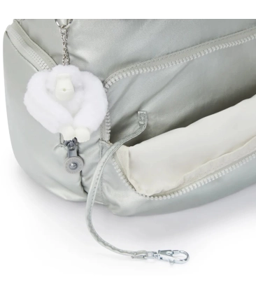 MOCHILA KIPLING CITY ZIP S NEW BRIGHT MET PRATA