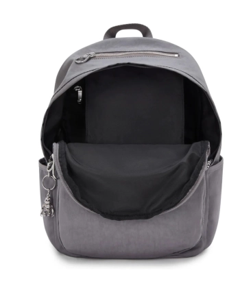 MOCHILA KIPLING DELIA GREY SPICE CINZA
