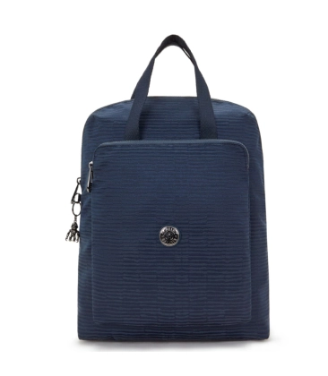 MOCHILA KIPLING KAZUKI NIGHT OCEAN JACQUARD AZUL