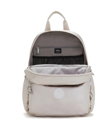 MOCHILA KIPLING MAISIE METALLIC GLOW PRATA