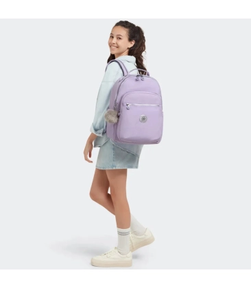 MOCHILA KIPLING SEOUL BRIDAL LAVANDER ROXO